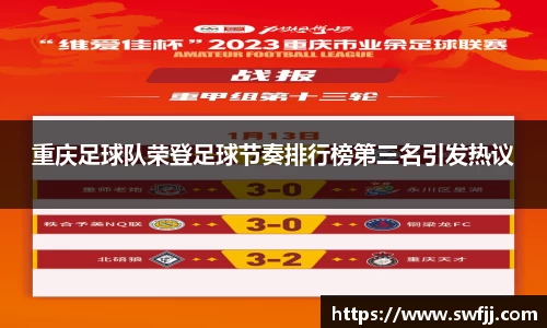 重庆足球队荣登足球节奏排行榜第三名引发热议